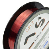 Daiwa 100m Fluorocarbon Fishing Line Two Colors Red/Clear 3.5LB-40.5LB Carbon Fiber Leader Line Fly Fishing line Pesca