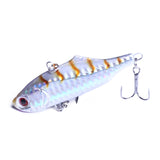 1Pcs 7.5cm 24g winter VIB fishing lure with lead inside hard bait diving swivel jig wobbler lure ice sea fishing tackle