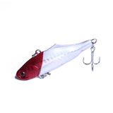 1Pcs 7.5cm 24g winter VIB fishing lure with lead inside hard bait diving swivel jig wobbler lure ice sea fishing tackle