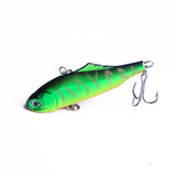 1Pcs 7.5cm 24g winter VIB fishing lure with lead inside hard bait diving swivel jig wobbler lure ice sea fishing tackle