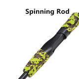 Green Camouflage Portable 1.8M 3.4-20g Lure Test M Action Carbon Fiber Travel Carp Baitcasting Spinning Fishing Rod