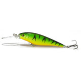 1PCS colorful Stripe pattern 11cm 10.5g Hard Bait Minnow streak Fishing lures Bass Fresh water hook diving perch wobbler fish