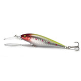 1PCS colorful Stripe pattern 11cm 10.5g Hard Bait Minnow streak Fishing lures Bass Fresh water hook diving perch wobbler fish