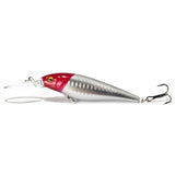 1PCS colorful Stripe pattern 11cm 10.5g Hard Bait Minnow streak Fishing lures Bass Fresh water hook diving perch wobbler fish