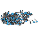 50pcs/lot Fishing Float Bobber Stops Space Beans Connectors Sea Saltwater Fishing Tools Equipment Plastic Metal NEW SET