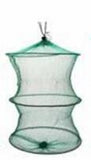 Folding Round Metal Frame Nylon Mesh Crab Crawdad Shrimp Minnow Bait Trap Cast Fish Net Fishing Landing Tackle accessory tool