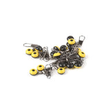 50pcs/lot Fishing Float Bobber Stops Space Beans Connectors Sea Saltwater Fishing Tools Equipment Plastic Metal NEW SET