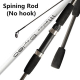 Portable 1.8 M 2 Section 2 Sec M Power 6-12LB Line Weight Carbon Casting Spinning Lure Fishing Rod