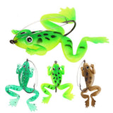 1pcs/lot 6cm/5.2g Pesca Fishing Lure Artificial Fishing Silicone Bait Frog Lure with Hook Soft Fishing Frog Lures fishing tackle