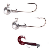 5Pcs/lot 2g 3.5g 5g 7g 10g crank Jig head hooks fishing hook lead Jig lure hard baits soft worm fishing tackle accessories