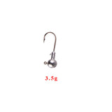 5Pcs/lot 2g 3.5g 5g 7g 10g crank Jig head hooks fishing hook lead Jig lure hard baits soft worm fishing tackle accessories