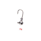 5Pcs/lot 2g 3.5g 5g 7g 10g crank Jig head hooks fishing hook lead Jig lure hard baits soft worm fishing tackle accessories