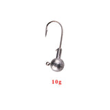 5Pcs/lot 2g 3.5g 5g 7g 10g crank Jig head hooks fishing hook lead Jig lure hard baits soft worm fishing tackle accessories