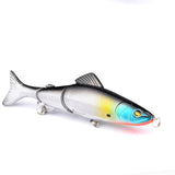 1pcs Minnow Fishing Lure 130mm 18.5g Multi Jointed Sections Crankbait Artificial Hard Bait Bass Trolling Pike Carp Fishing Tools