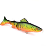 1pcs Minnow Fishing Lure 130mm 18.5g Multi Jointed Sections Crankbait Artificial Hard Bait Bass Trolling Pike Carp Fishing Tools