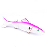 1pcs Minnow Fishing Lure 130mm 18.5g Multi Jointed Sections Crankbait Artificial Hard Bait Bass Trolling Pike Carp Fishing Tools