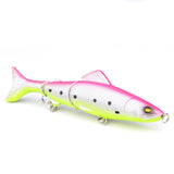 1pcs Minnow Fishing Lure 130mm 18.5g Multi Jointed Sections Crankbait Artificial Hard Bait Bass Trolling Pike Carp Fishing Tools