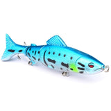 1pcs Minnow Fishing Lure 130mm 18.5g Multi Jointed Sections Crankbait Artificial Hard Bait Bass Trolling Pike Carp Fishing Tools