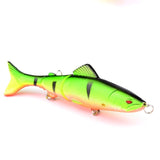 1pcs Minnow Fishing Lure 130mm 18.5g Multi Jointed Sections Crankbait Artificial Hard Bait Bass Trolling Pike Carp Fishing Tools