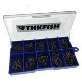 500pcs/set #3~#12 Carp Fishing Hooks High Carbon Steel Freshwater Fish Hook Golden Black Silver Fishhooks With Retail Box