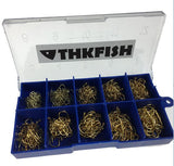 500pcs/set #3~#12 Carp Fishing Hooks High Carbon Steel Freshwater Fish Hook Golden Black Silver Fishhooks With Retail Box