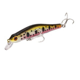 1pcs/lot 8cm 8.2g High Quality minnow fishing lure 3D eyes crankbait Hard bait wobbler fishing tackle everything for fishing