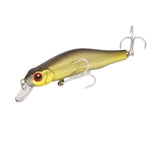 1pcs/lot 8cm 8.2g High Quality minnow fishing lure 3D eyes crankbait Hard bait wobbler fishing tackle everything for fishing
