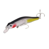 1pcs/lot 8cm 8.2g High Quality minnow fishing lure 3D eyes crankbait Hard bait wobbler fishing tackle everything for fishing