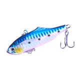 1Pcs 7.5cm 24g winter VIB fishing lure with lead inside hard bait diving swivel jig wobbler lure ice sea fishing tackle