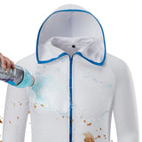Fishing Men Clothes Tech Hydrophobic Clothing Brand Listing Casual kleding Outdoor Camping Hooded Jackets Ice silk Waterproof XL