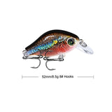 1pcs/lot 52mm 8.5g Swim Fish Fishing Lure Artificial Hard Crank Bait topwater Wobbler Mini Fishing Crankbait lure fishing tackle