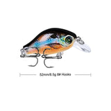 1pcs/lot 52mm 8.5g Swim Fish Fishing Lure Artificial Hard Crank Bait topwater Wobbler Mini Fishing Crankbait lure fishing tackle