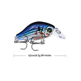1pcs/lot 52mm 8.5g Swim Fish Fishing Lure Artificial Hard Crank Bait topwater Wobbler Mini Fishing Crankbait lure fishing tackle