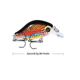1pcs/lot 52mm 8.5g Swim Fish Fishing Lure Artificial Hard Crank Bait topwater Wobbler Mini Fishing Crankbait lure fishing tackle