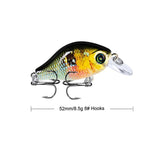 1pcs/lot 52mm 8.5g Swim Fish Fishing Lure Artificial Hard Crank Bait topwater Wobbler Mini Fishing Crankbait lure fishing tackle