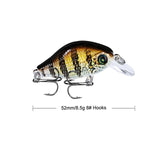 1pcs/lot 52mm 8.5g Swim Fish Fishing Lure Artificial Hard Crank Bait topwater Wobbler Mini Fishing Crankbait lure fishing tackle