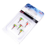 Newly 8# 10# 12# 14# Fishing Hooks Winter Ice Fishing Three-jaw Hook High Carbon Steel Tackle Tools