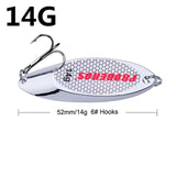 1Pcs/lot High Quality 6 Sizes 3g 7g 10g 14g 18g 21g Sequined Silver Spoon Lure For Fishing Baits Sea Lures Tool Wobblers Spinner