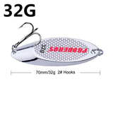 1Pcs/lot High Quality 6 Sizes 3g 7g 10g 14g 18g 21g Sequined Silver Spoon Lure For Fishing Baits Sea Lures Tool Wobblers Spinner