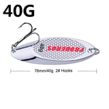 1Pcs/lot High Quality 6 Sizes 3g 7g 10g 14g 18g 21g Sequined Silver Spoon Lure For Fishing Baits Sea Lures Tool Wobblers Spinner