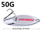 1Pcs/lot High Quality 6 Sizes 3g 7g 10g 14g 18g 21g Sequined Silver Spoon Lure For Fishing Baits Sea Lures Tool Wobblers Spinner