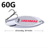 1Pcs/lot High Quality 6 Sizes 3g 7g 10g 14g 18g 21g Sequined Silver Spoon Lure For Fishing Baits Sea Lures Tool Wobblers Spinner
