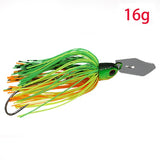 JonStar 13G/16G spinner bait fishing lure Buzzbait chatter bait wobbler isca artificial rubber skirt for bass pike walleye