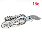 JonStar 13G/16G spinner bait fishing lure Buzzbait chatter bait wobbler isca artificial rubber skirt for bass pike walleye