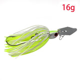 JonStar 13G/16G spinner bait fishing lure Buzzbait chatter bait wobbler isca artificial rubber skirt for bass pike walleye