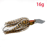 JonStar 13G/16G spinner bait fishing lure Buzzbait chatter bait wobbler isca artificial rubber skirt for bass pike walleye