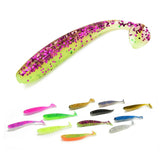 5pcs/lot 65mm 1.8g Wobblers Fishing Lures Easy Shiner Swimbaits Silicone Soft Bait Double Color Carp Artificial Soft Lure