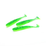 5pcs/lot 65mm 1.8g Wobblers Fishing Lures Easy Shiner Swimbaits Silicone Soft Bait Double Color Carp Artificial Soft Lure