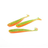 5pcs/lot 65mm 1.8g Wobblers Fishing Lures Easy Shiner Swimbaits Silicone Soft Bait Double Color Carp Artificial Soft Lure