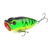 1Pcs Popular 7cm 11.8g Popper Fishing Lure Hard Artificial Bait with 2 Treble Hooks Fishing Wobblers Crankbait Pesca Iscas